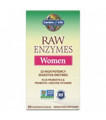 RAW Enzymy Women Digestive Health - pro ženy - podpora trávení - 90 kapslí